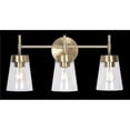 thumbnail image 2 of Kenroy Home Delgado 21'' Vanity Light 3-Light Wall Light Fixture Transitional Table Light Fixture for Bathroom, Hallway, or Office, Antique Brass, 2 of 7