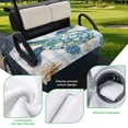 thumbnail image 5 of Golf Cart Seat Covers for 2 Seater,Blue Teal Coastal Microfiber Cart Seat Towel Blanket,Summer Beach Starfish Sea Turtle Absorbent Breathable Non Slip Bench Seats Protector for Golf Course 51"x31", 5 of 9