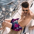 thumbnail image 2 of luoweisi Men's Beach Shorts Quick Dry Swim Trunks with Mesh Lining Skeleton S, 2 of 5