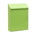 thumbnail image 2 of Wall Mounted Mailbox, Locking Mailbox Heavy Duty Metal Postbox with Lock for Outside House Gate Decor, Weatherproof Wall Hanging Mail Drop Box Newspaper Holder,Green, 2 of 5