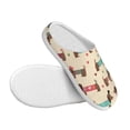 thumbnail image 3 of Daiia Dachshund Dog Puppy Print Women’s Fuzzy Slippers Memory Foam Lightweight House Shoes Cozy Loafer Flannel House Shoes-39/40, 3 of 7