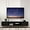 Black, variant on Bonzy Home 86" TV Stand, Modern Entertainment Center for 75" TV, Television Console Table with Storage Cabinets for Living Room, Black