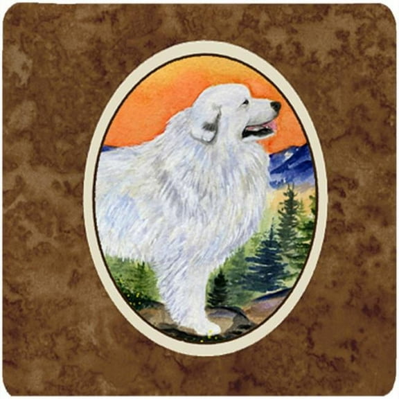 Great Pyrenees Foam Coasters, Set Of 4