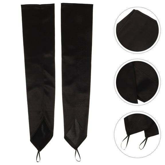 LEORX Gloves Vintage Satin Design 1 Pair 19.7x3.5x0.08in Elbow Length