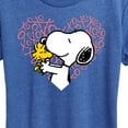 thumbnail image 3 of Peanuts - Snoopy Woodstock Xo Heart - Women's Short Sleeve Graphic T-Shirt, 3 of 6