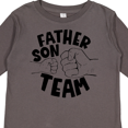 thumbnail image 4 of Inktastic Father's Day Father Son Team Parent Child Fist Bump Boys or Girls Long Sleeve Toddler T-Shirt, 4 of 5