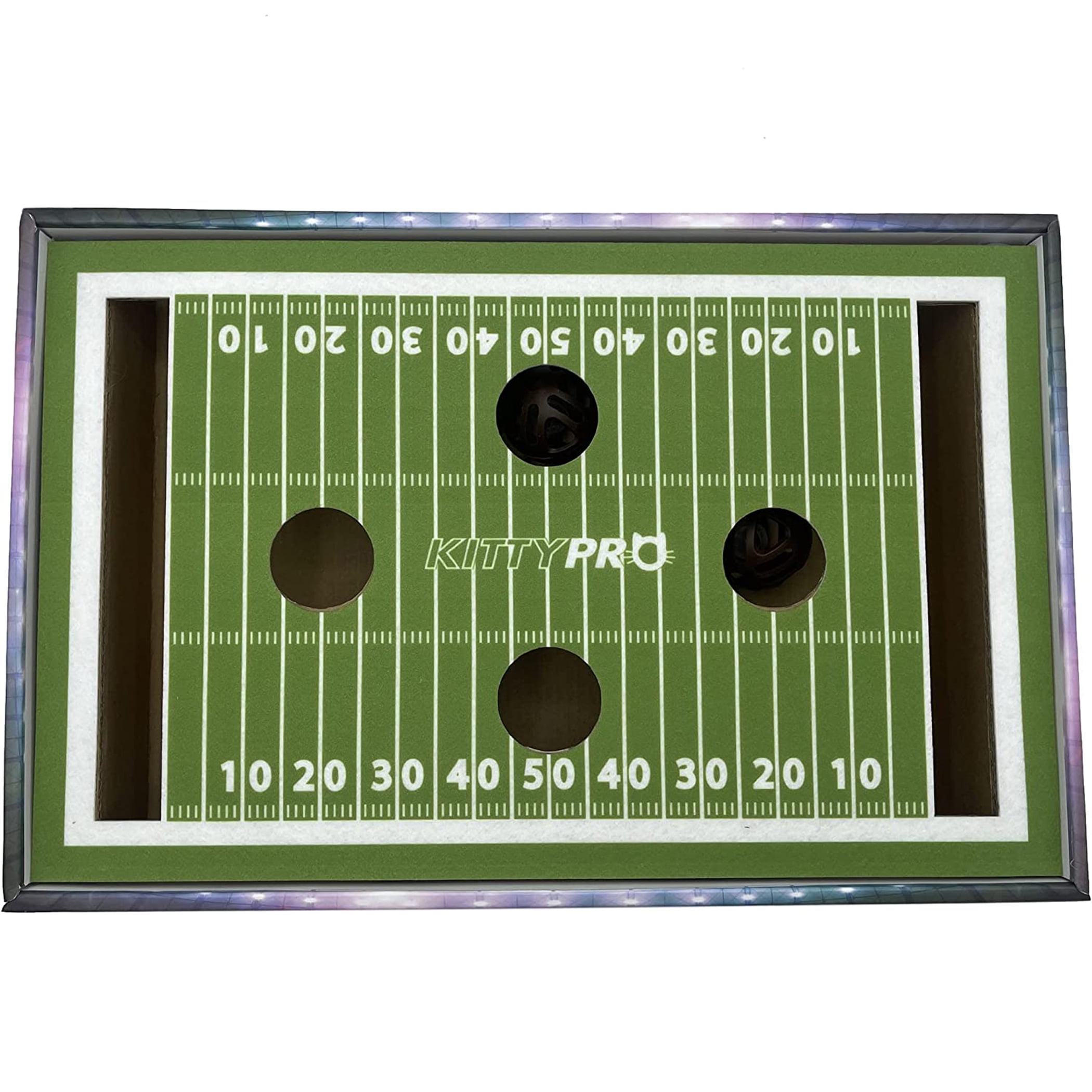 Pets First NCAA Cat Scratcher Box Football Field Designed Cat Scratcher & Lounge
