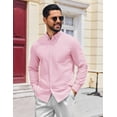 thumbnail image 2 of COOFANDY Mens Black Button Down Shirt Long Sleeve Casual Shirt Regular Fit Dress Shirt, 2 of 6