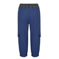 thumbnail image 6 of Outfmvch Cargo Pants Womens Joggers with Pockets Drawstring Pants Women Womens Cargo Pants Petite Pants for Women's Jeans Trousers Pants for Women Dark Blue 2xl, 6 of 9