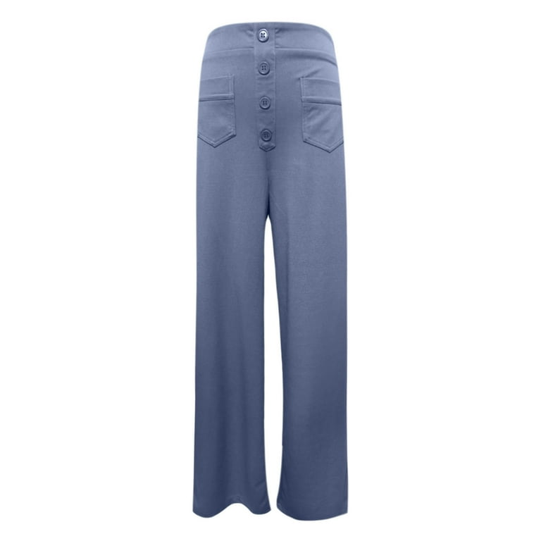Plus Size Pants Curvy Women Straight Leg Button Down Solid Slacks Dress Pants With Pockets Women's Casual Pants Capris Blue XXXL - Walmart.com Plus Size Pants Curvy Women Straight Leg Button Down Solid Slacks Dress Pants With Pockets Women's Casual Pants Capris Blue XXXL - Walmart.com