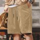 thumbnail image 1 of Ceisia Men's Relaxed Corduroy Cotton Gift Casual Shorts Soft Retro Vertical Striped Texture Multi-Color, 1 of 8