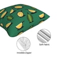thumbnail image 4 of Throw Pillow Covers, Cute Durian Forest Green Soft Square Pillow Cases with Invisible Zipper for Couch Bed Sofa, Farmhouse Fall Home Decor 18"x18", 4 of 7