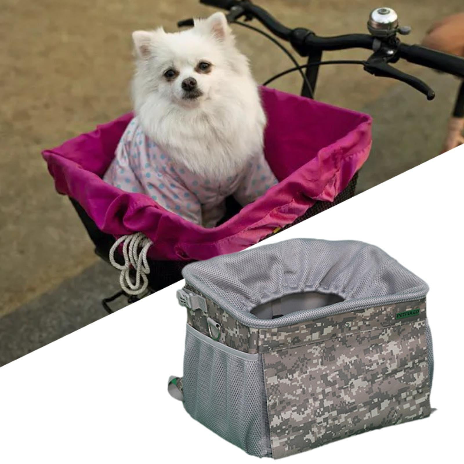 Bvdfgk Dog Bike Basket Ventilated Dog Backpack Carrier Camping Biking Dog Bag Large Dog