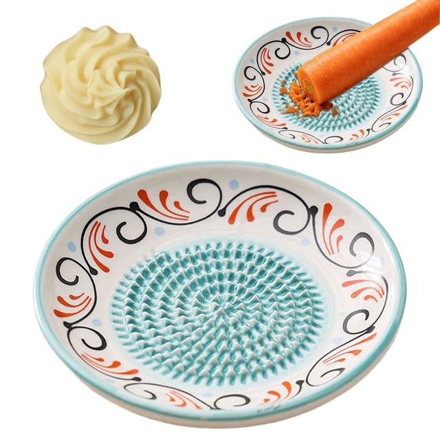 1Pc Artificial Flower Garlic Mortar Bowl For Kitchen,Ceramics (C)