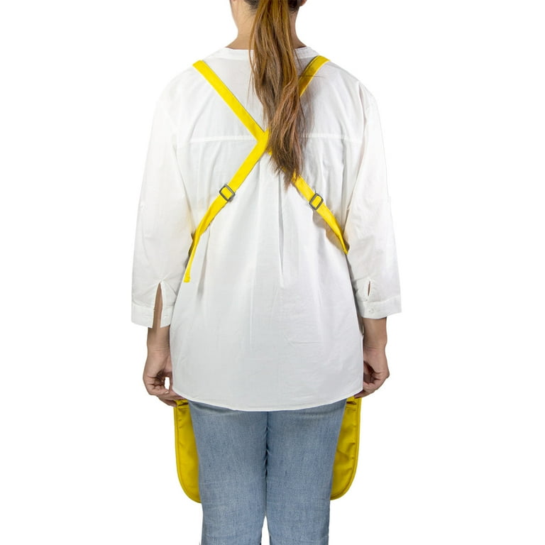 Grand Fusion Apron with Built-in Oven Mitts ,Harvest Yellow