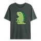 thumbnail image 1 of Camiseta de manga corta con estampado de dinosaurio y cuello redondo para hombre Pompotops oipoqjl33483, 1 of 4