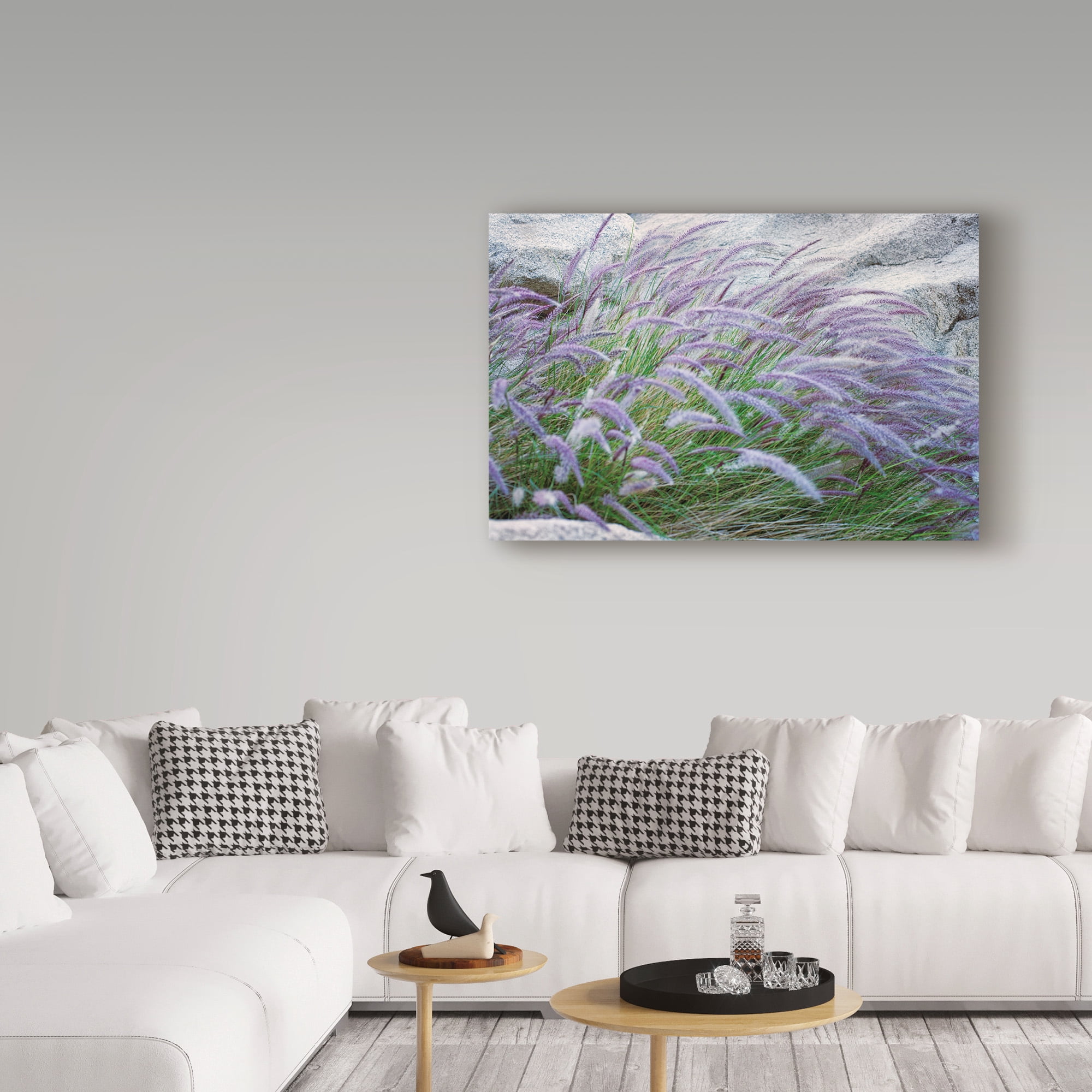Trademark Fine Art 'Purple Wild Grass Ii' Canvas Art by Janice Sullivan