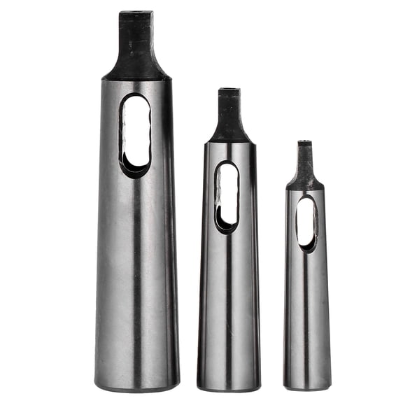 KAKOWELY 3pcs Taper Adapter Drill Sleeve Steel for Workshop Engineers