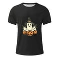 thumbnail image 4 of Ghost Tees for Men Halloween Costumes Pumpkin Fashion Holiday T Shirts Short Sleeve Crewneck Tops Going Out Outfits Funny Pullover Tshirts, S-5XL, 4 of 5