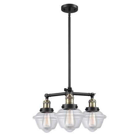 

Innovations Lighting 207 Small Oxford Small Oxford 3 Light 20 Wide Chandelier - Black
