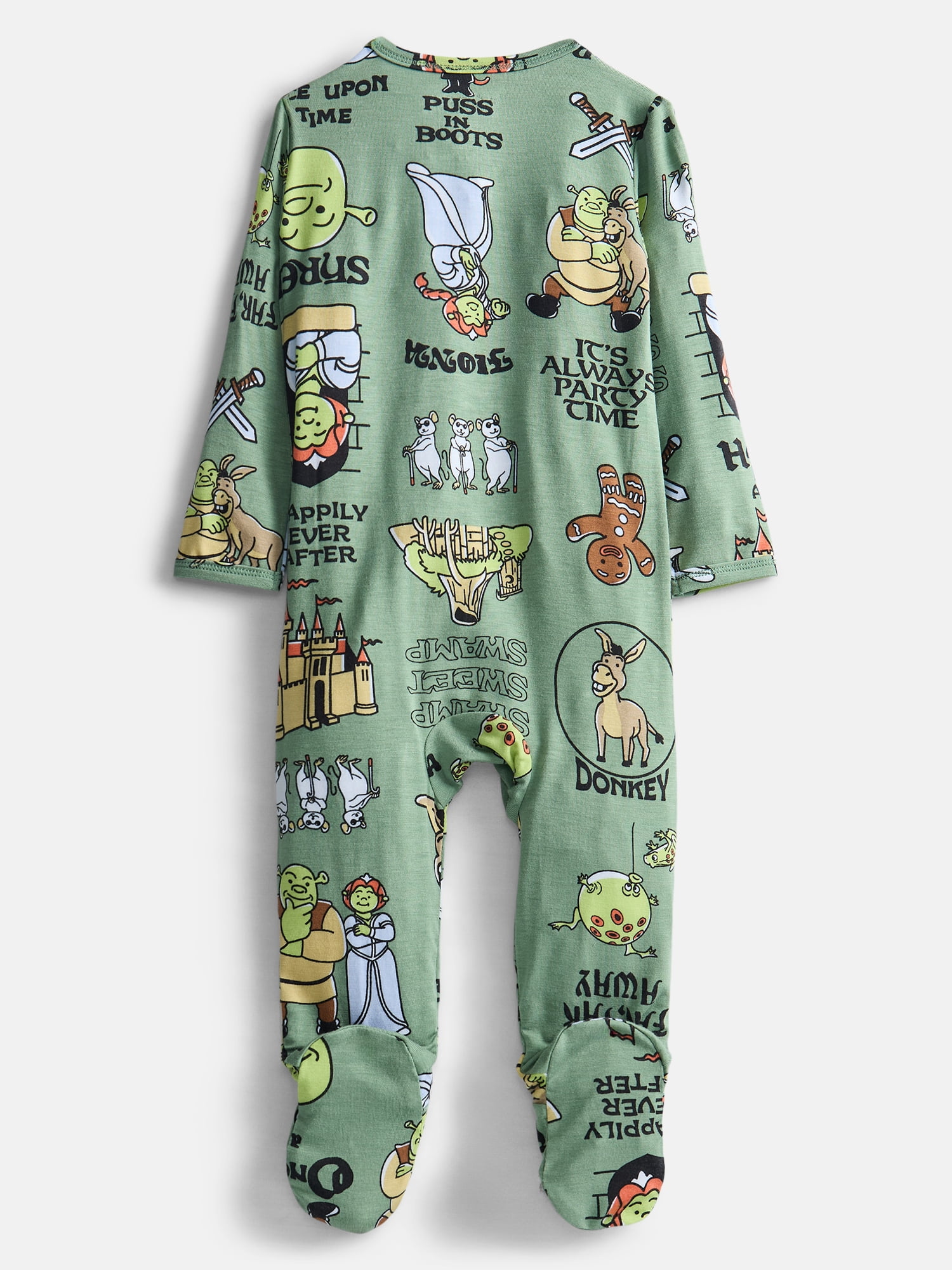 Shrek Baby Boys Sleep & Play Footed Pajamas, One Piece, Sizes NB-6/9M
