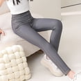 thumbnail image 6 of TIREOW Girls High Elasticity Leggings Stretch Snug Fitting Imitation Denim Leggings Pants Elastic Waist Sports Yoga Tight Pants, 6 of 7