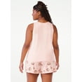 thumbnail image 3 of Joyspun Women's Print Tank Top and Shorts Pajama Set, 2-Piece, Sizes S to 3X, 3 of 3