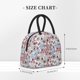 thumbnail image 2 of Disketp Abstract Floral Bolsa Térmica para Almuerzo, Lonchera con Abertura Amplia y Gran Capacidad, Organizador Reutilizable para Mujeres, Hombres y Adultos, 2 of 6