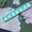 Green, variant on Mahjong Charleston Tracker with Dice, Compact American Mahjong Passing Guide Tool Accessory For Mahjong Game Nights Club Gatherings (Blue and Pink)