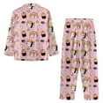 thumbnail image 4 of Kuiaobaty Corgi Dog Print Pajamas Set for Women 2pcs Long Sleeve Button Down Sleepwear Nightwear Soft Pjs Lounge Sets Tops and Pants with Pockets, S, 4 of 7