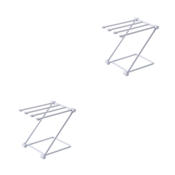 Moyic Práctico colgador de toallas plegable buena circulación de aire resistente al calor 4 toallas simultáneamente vasos de usos Type1 NO1