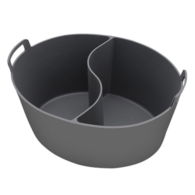 CSChome Silicone Liner For Slow Cooker Leakproof Silicone Slow Cooker Divider Liner 6 8QT Reusable High Temperature Resistant Dishwasher Safe