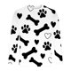 thumbnail image 4 of Ceisia Men's Colorful Glitter Paw Print T-Shirt | Slim Long-Sleeve Crewneck Casual Top Gift, 4 of 5