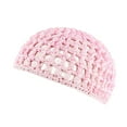 thumbnail image 2 of Tittly Winter Hats Beanie Women's Handmade Hairnet Wig Cap Top Net Cap Solid Color Hair Care Cap Sleeping Cap Skull Caps Hats for Women Pink One Size, 2 of 9