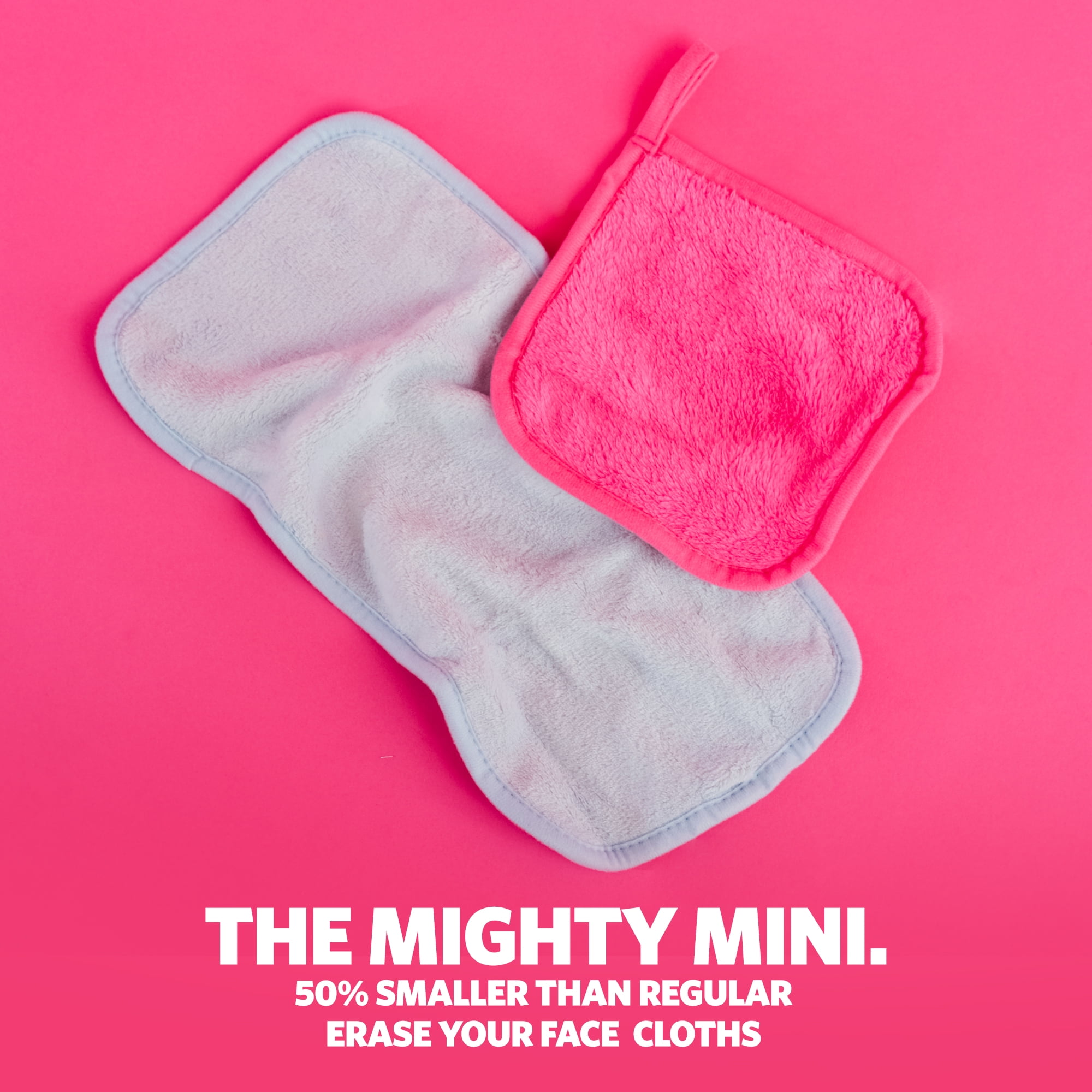ERASE YOUR FACE Reusable Makeup Removing Cloth, Pink