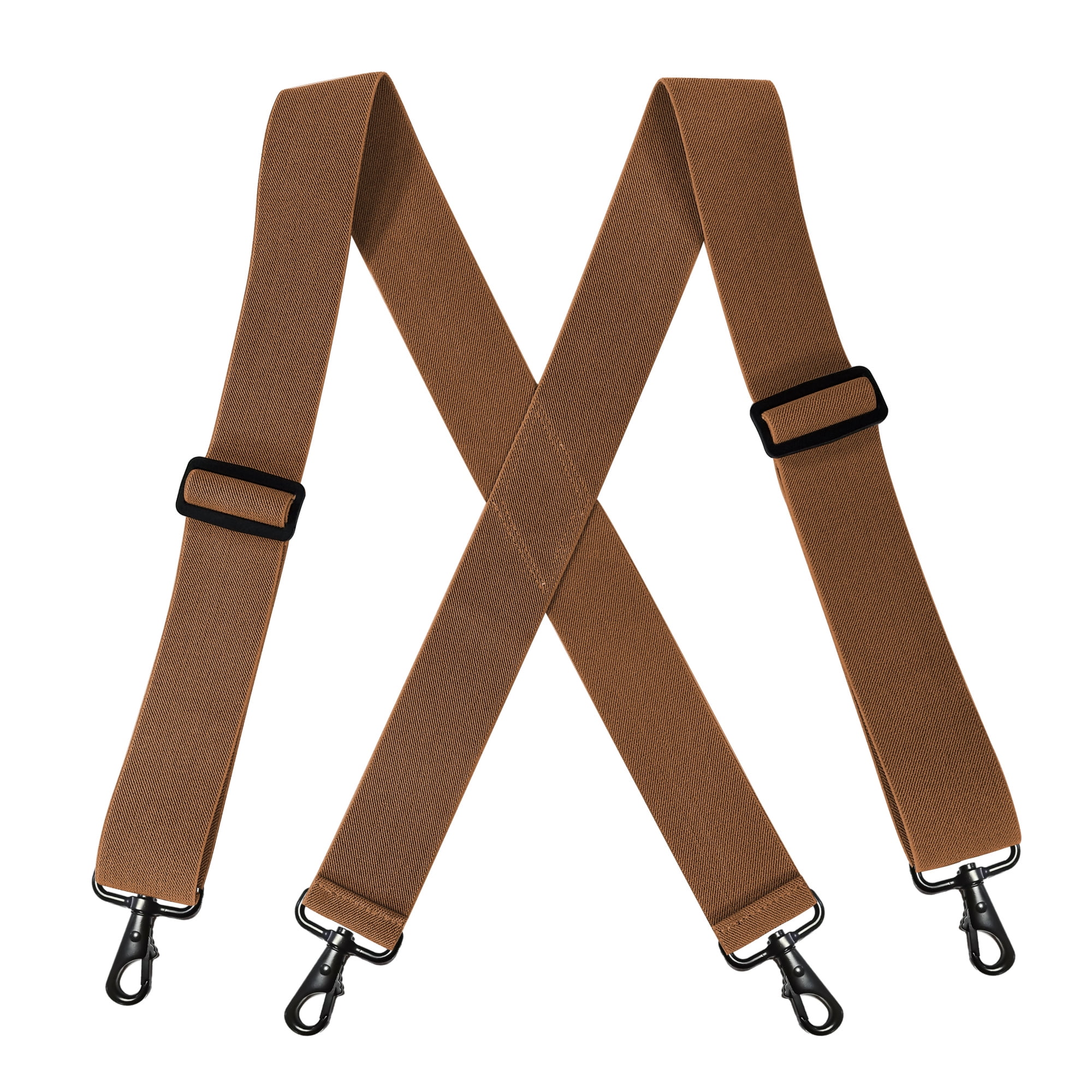 2Inch Elastic Work Suspenders For Men Heavy Duty Fully Elastic X back