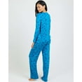 thumbnail image 3 of Real Essentials 2 Pack: Women's Pajama Set - Choose from Short Sleeve with Pocket or Long Sleeve without Pocket, 3 of 7