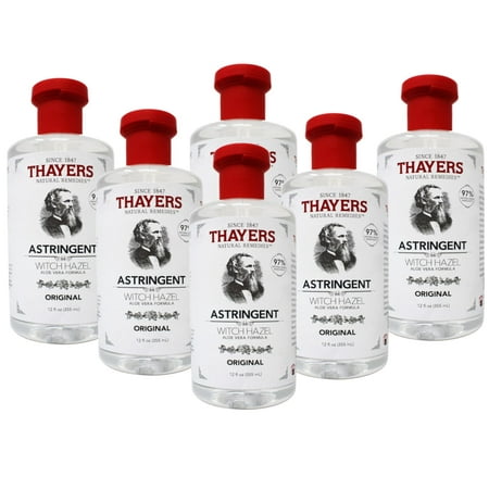 Thayers Original Witch Hazel Astringent With Aloe Vera 12 Ounce - 6 Pack