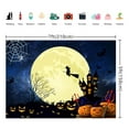 thumbnail image 3 of 7×5FT 2023 Halloween Backdrop Large Moon Scary Pumpkin Bat Witch Background for Photography Halloween Haunted House Party Decorations Supplies, 3 of 3