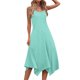 thumbnail image 5 of Pantalones Cortos para Vestidos Bajos Mujeres sin Mangas Cuello Redondo Cordón Ruffle A-Line Mini Vestido Poliéster, Vestido Casual para Citas Y Fiesta, 5 of 8