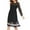 Black, variant on ibuvkizy Fall Midi Dresses for Women, Women's Elegant Lace Long Sleeve Round Neck Casual Madi Dress Black,XXXXL