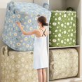thumbnail image 3 of 1pc Cute Clothes Quilt Storage Bag With Durable Handles, Waterproof Moving Bag For, 3 of 5