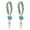 blue, variant on 2pcs Retro pastoral style small Daisy wrist strap Keychain Handmade DIY