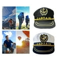 thumbnail image 2 of Classical Sailors Hat For Women Adjustable Fit Cotton Halloween Costume, 2 of 13