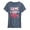 HEATHER BLUE, variant on Instant Message - Game Day Vibes Baseball - Women's Short Sleeve Graphic T-Shirt