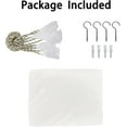 thumbnail image 3 of Mosquito Net Bed Canopy for Double Bed, White Netting Four Corner Post Curtains Bed Drape Elegant Mosquito Net, 3 of 4