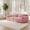 Pink, variant on FurnitureR 68" Modern Modular Sectional Sofa, 2-Seater Cloud-like Faux Fur Couch with Non-Slip Base and 2 Pillows, No Assembly Required, High-Density Foam Loveseat for Living Room, Pink