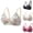 Black, variant on Womens Bras Wireless No Underwire Seamless Supportive Lightly Underwear Fashion Floral Print Bralettes Breathable Tshirt Push Up Bralettes (Pink M)