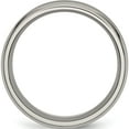 thumbnail image 2 of Titanium Brushed & Polished Concave 8mm Beveled Edge Band (Size 9) Made In China tb47-9, 2 of 5