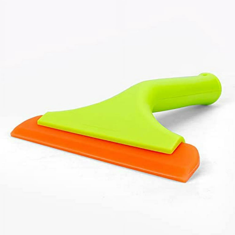 JIAING 2 in 1 Window Squeegee with 64.9 Long Handle, Window Cleaning  Squeegee Kit for Glass Door, Car Windshield, Mirror, Home